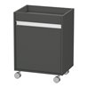 Duravit Rollcontainer Ketho 50x36x67cm, Tür links, graphit matt