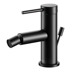 Keuco Einhebelmischer für Bidet IXMO 59509 m.Zug.-Ablgrt. Soft, Rosette r/e sw