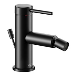 Keuco Einhebelmischer für Bidet IXMO 59509 m.Zug.-Ablgrt. Soft, Rosette r/e sw