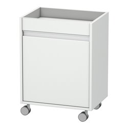Duravit Rollcontainer Ketho 50x36x67cm, Tür rechts, weiß matt