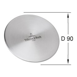 V&B Ventilabdeckung Profi 115x115mm, Edelstahl massiv