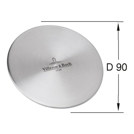 V&B Ventilabdeckung Profi 115x115mm, Edelstahl massiv