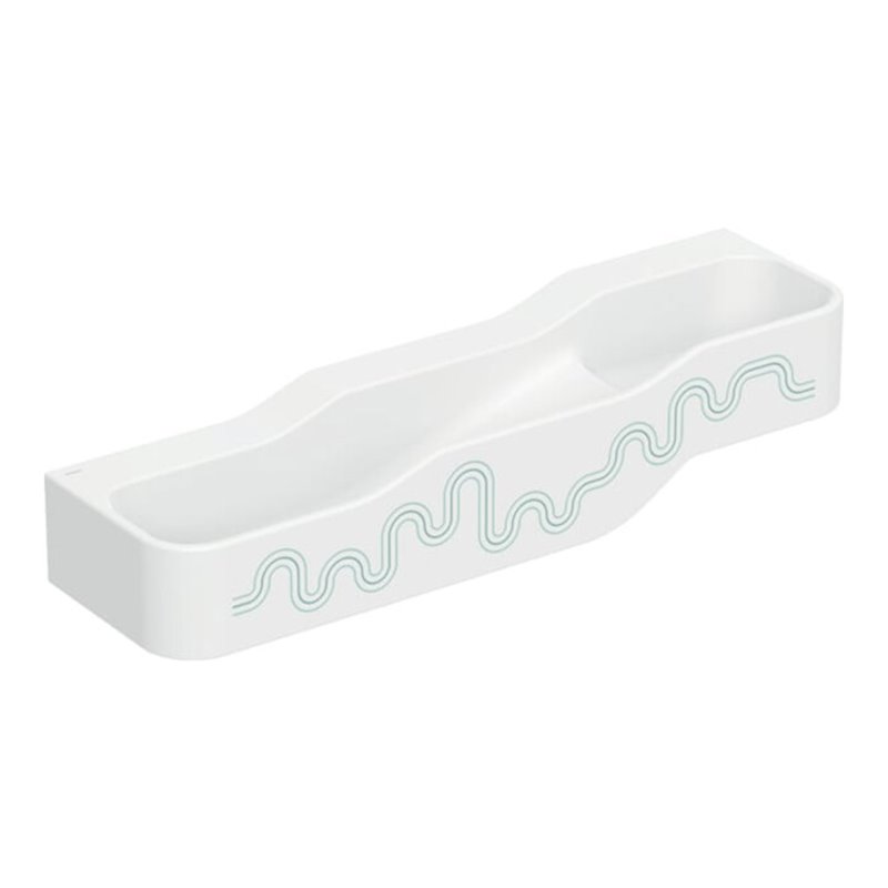 Geberit Spiel/Waschlandschaft Bambini 140cm, 3 WP, tief. B L, w-a, grün / grün