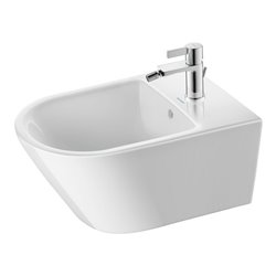 Duravit Wand-Bidet D-Neo 37x54cm, m Hahnl., ÜL, Hahnloch, weiß