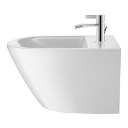 Duravit Wand-Bidet D-Neo 37x54cm, m Hahnl., ÜL, Hahnloch, weiß
