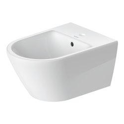 Duravit Wand-Bidet D-Neo 37x54cm, m Hahnl., ÜL, Hahnloch, weiß