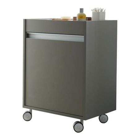 Duravit Rollcontainer Ketho 50x36x67cm, Tür rechts, basalt matt