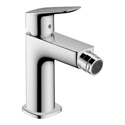 hansgrohe Bidet-Einhebelmischer 110 Logis Fine mit Zugstangen-Ablaufgarnitur, chrom