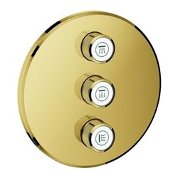 Grohe Fertigset Grohtherm Smartcontrol cool sunrise, rund, UP-Ventil 3-fach
