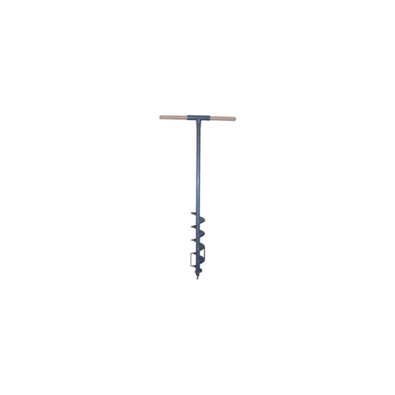 Erdlochbohrer mit Hartholzgriff