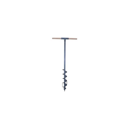 Erdlochbohrer mit Hartholzgriff