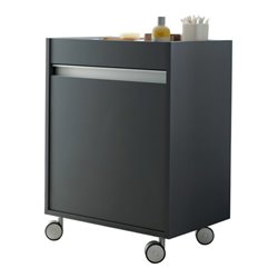 Duravit Rollcontainer Ketho 50x36x67cm, Tür rechts, graphit matt