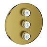 Grohe Fertigset Grohtherm Smartcontrol C sunr gebürstet, rund, UP-Ventil 3-fach