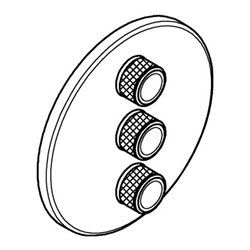 Grohe Fertigset Grohtherm Smartcontrol C sunr gebürstet, rund, UP-Ventil 3-fach