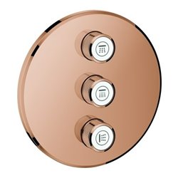 Grohe Fertigset Grohtherm Smartcontrol warm sunset, rund, UP-Ventil 3-fach