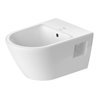 Duravit Wand-Bidet D-Neo 37x54cm, m HL, ÜL, Hahnlochbank, weiß