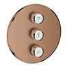 Grohe Fertigset Grohtherm Smartcontrol w suns gebürstet, rund, UP-Ventil 3-fach