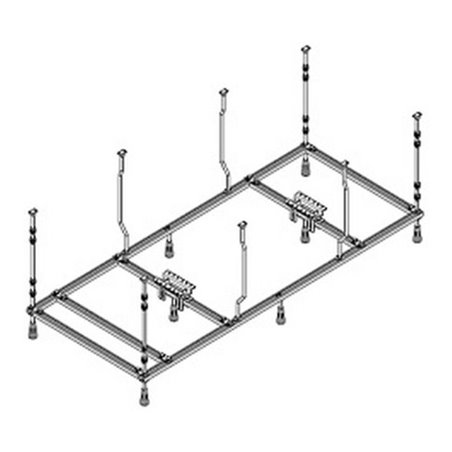 Hoesch Spezial-Untergestell Rechteck, 170x90cm, für Badewanne