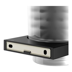 Keuco WC-Bürstengarnitur Edition 11 Wand, Kristall-Einsatz matt., sw ma