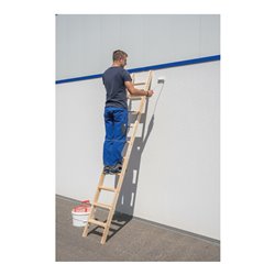 MUNK Stufen-Anlegeleiter Holz ohne Traverse 8 Stufen