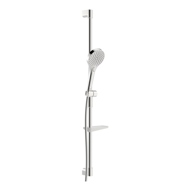 Hansa Duschsystem HANSAVIVA Wandstangen-Brause, Wandmontage, chrom