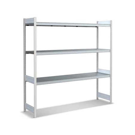 Bito Großfachregal Grundfeld Set, Fachboden RAL 7035 Lichtgrau