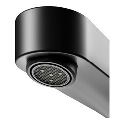 Keuco EHM IXMO Flat Ausl. 165mm, sw ma, Wd-mont., rd Rosette