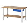 Rau Werkbank 7001 mit Ablageboden 840 mm Buche-Massiv-Platte