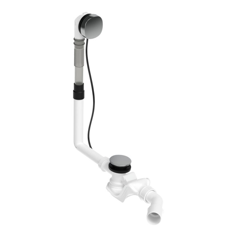 Duravit Ab-/Überlaufgarnitur Quadroval d 5,2cm, chrom