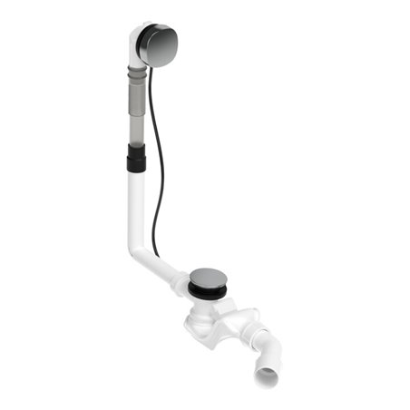 Duravit Ab-/Überlaufgarnitur Quadroval d 5,2cm, chrom