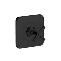hansgrohe Fertigset Axor Citterio E UP-Absperrventil 120x120mm, mattschwarz