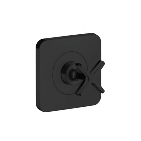 hansgrohe Fertigset Axor Citterio E UP-Absperrventil 120x120mm, mattschwarz