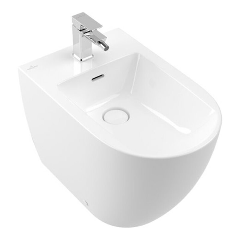 V&B Stand-Bidet Subway 3.0 37x59,5cm, 1 Hahnl., mit Überlauf, weiß