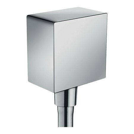 hansgrohe Schlauchanschluss Fixf Square Axor eckig, mit Rückflussverhinderer, chrom