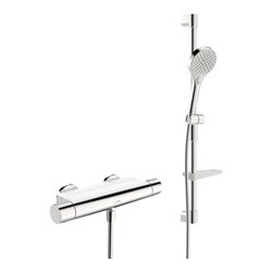 Hansa Duschsystem HANSAOPTIMA m TH, Wd., Drehumst. druckunabhäng., chr