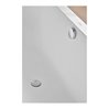 Duravit Ab-/Überlaufgarnitur Quadroval Zug 65cm, d 5,2cm, m flex Abl-Schl., chr