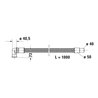 Duravit Ab-/Überlaufgarnitur Quadroval Zug 65cm, d 5,2cm, m Wanneneinlauf, chr