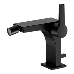 Keuco Bidet-Einhebelmischer Edition 11 Ausl. 139mm, m Abl.garn, schwarz matt