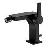 Keuco Bidet-Einhebelmischer Edition 11 Ausl. 139mm, m Abl.garn, schwarz matt