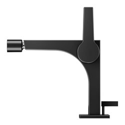 Keuco Bidet-Einhebelmischer Edition 11 Ausl. 139mm, m Abl.garn, schwarz matt
