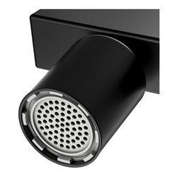 Keuco Bidet-Einhebelmischer Edition 11 Ausl. 139mm, m Abl.garn, schwarz matt