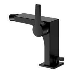 Keuco Bidet-Einhebelmischer Edition 11 Ausl. 139mm, m Abl.garn, schwarz matt