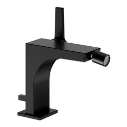 Keuco Bidet-Einhebelmischer Edition 11 Ausl. 139mm, m Abl.garn, schwarz matt