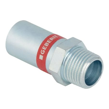 Geberit bergang Mapress C-Stahl d 54mmxR 2, m AG u Einschub, verzinkt