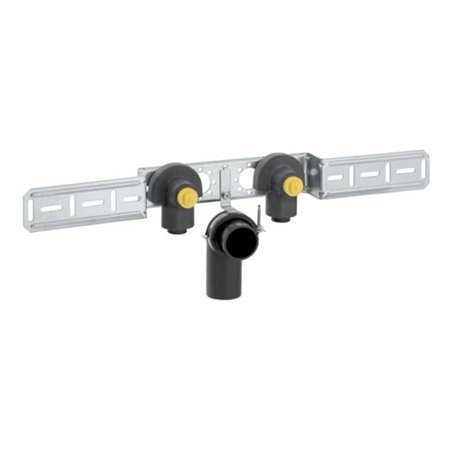 Geberit Anschlusswinkel PushFit 20mmxRp 1/2, 90G, mont, 2-f, 52mm, Rotg.