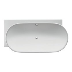 Duravit Ab-/Überlaufgarnitur Quadroval Zug 85cm, d 5,2cm, m flex Abl-Schl., chr
