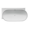 Duravit Ab-/Überlaufgarnitur Quadroval Zug 85cm, d 5,2cm, m flex Abl-Schl., chr