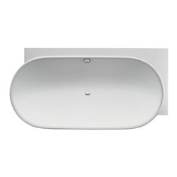 Duravit Ab-/Überlaufgarnitur Quadroval Zug 85cm, d 5,2cm, m flex Abl-Schl., chr