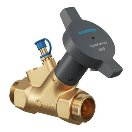 Oventrop Strangregulierventil Hydrocontrol A DN 20, Rp 3/4, PN 16, beids. AG, Messing