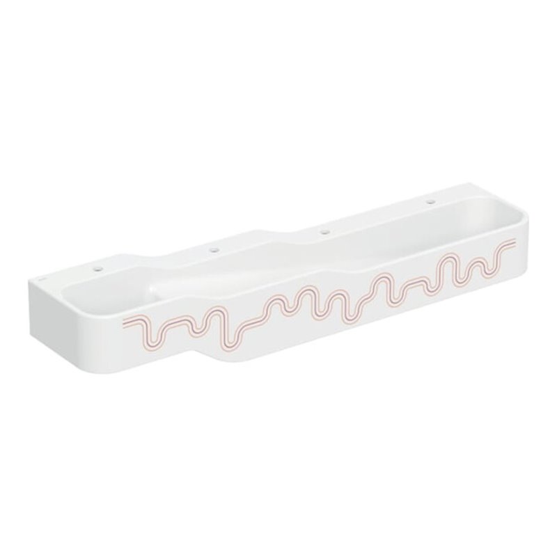 Geberit Spiel/Waschlandschaft Bambini 180cm, 4 WP, tief. B R, w-a, k.rot / or.